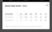 Corduroy Shirt