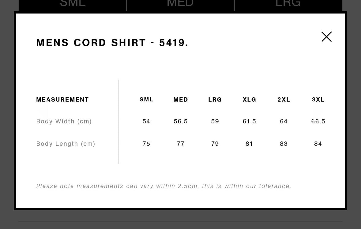 Corduroy Shirt